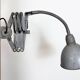 Grey Industrial Gooseneck Scissor Wall Lamp from Elektroinstala, 1960s