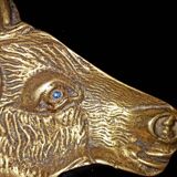 Empty bronze horse pocket