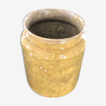 Golden yellow sandstone pot 18 x 13 cm