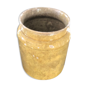 Golden yellow sandstone pot 18 x 13 cm