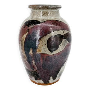 Vase en grès émaillé
