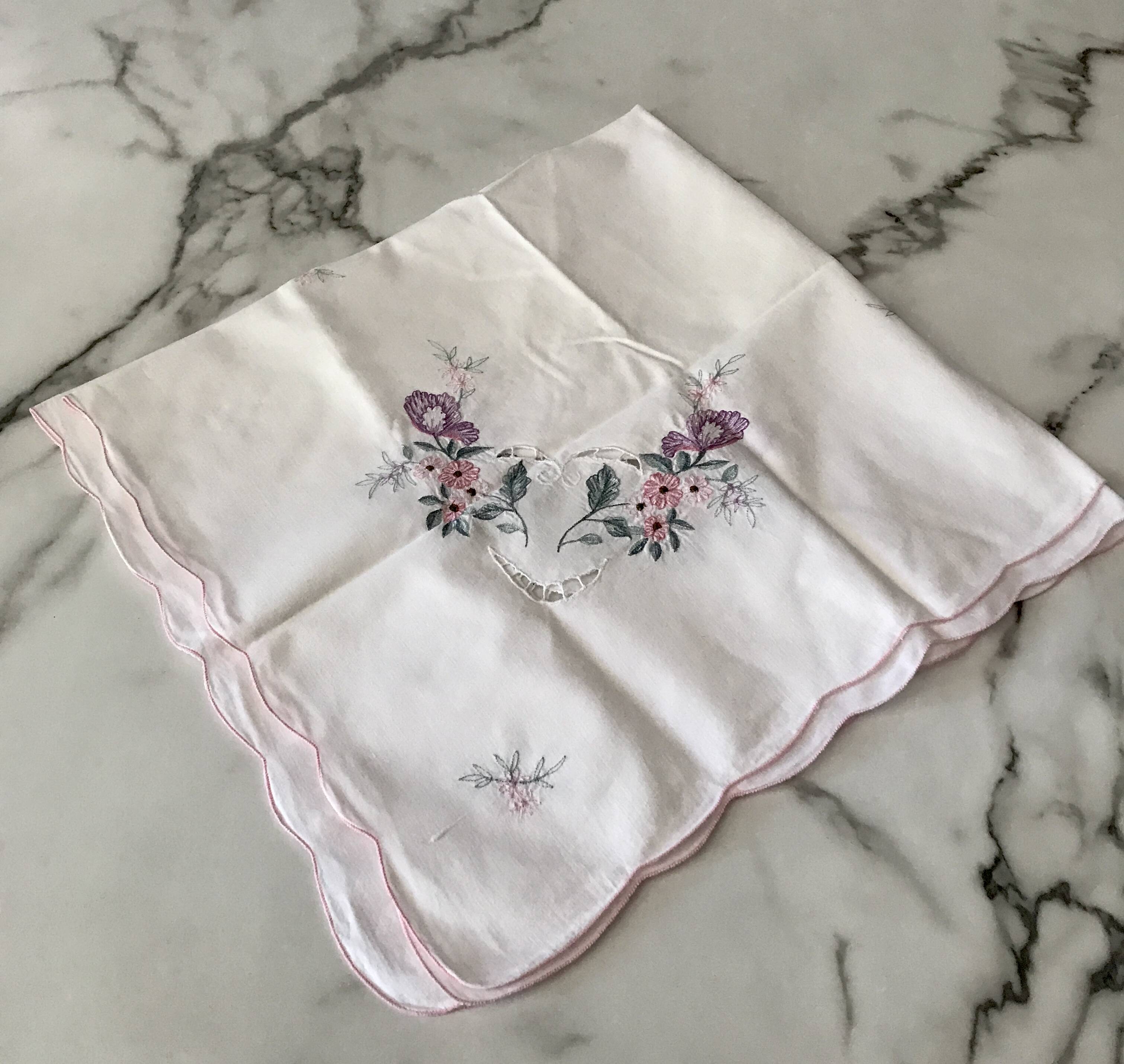 Embroidered tablecloth vintage Poland crafts