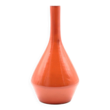 Orange ceramic vase by Charles Voltz, Vallauris 1960s