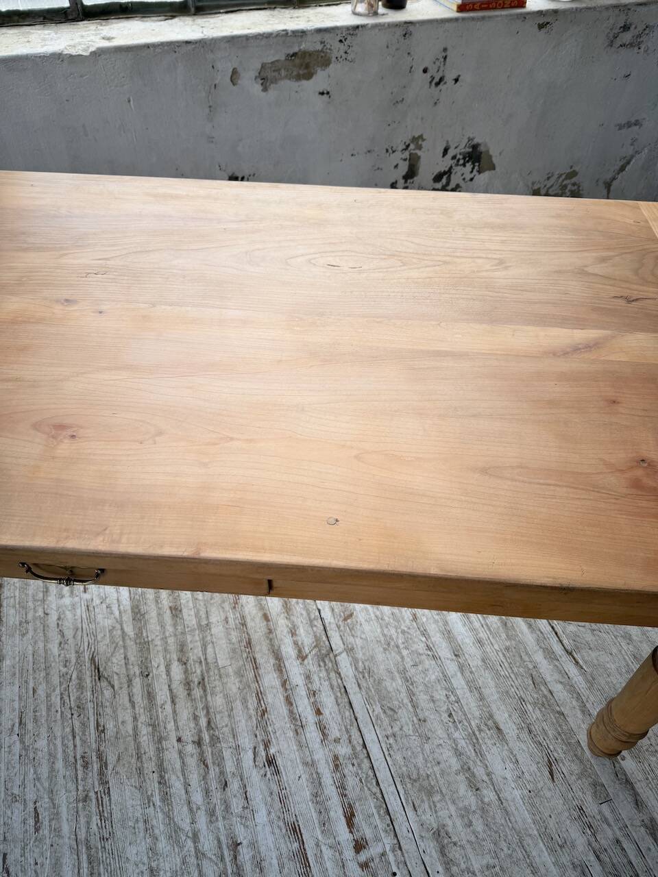 Table de ferme en merisier