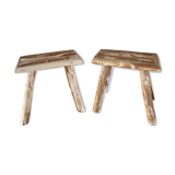 Set of 2 Nordic stools