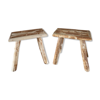 Set of 2 Nordic stools