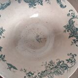 Trio of dishes: Salad bowl, Vegetable dish & Deep plate Faïence de Lyon Model