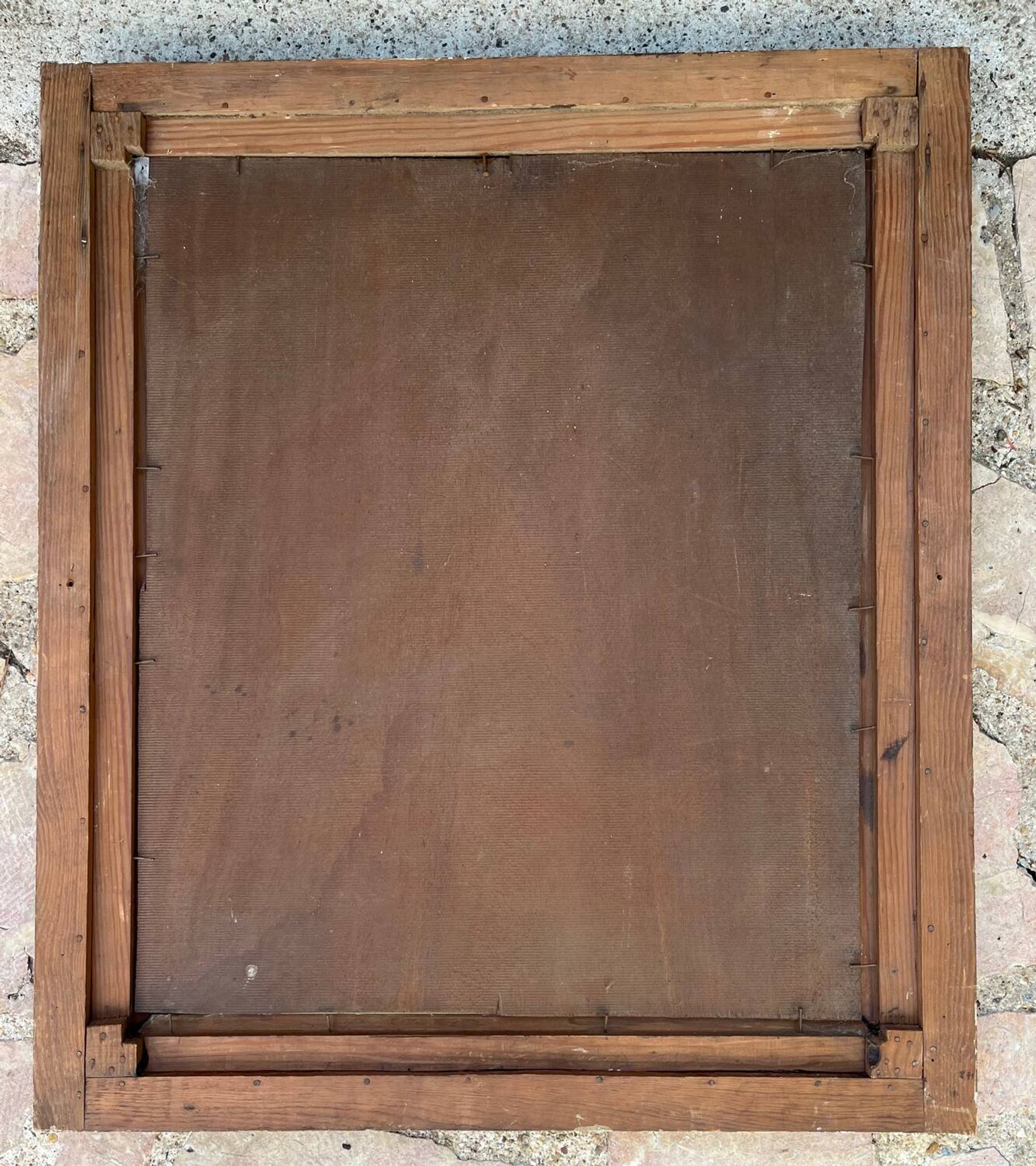 Tableau : huile sur panneau - portrait d’homme