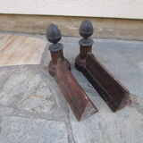 Pair of ancient cast iron channels