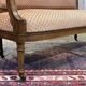 Banquette Louis XVI début XXème en noyer