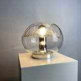 TA21 Futura wavy glass table lamp by Peill and Putzler 1960
