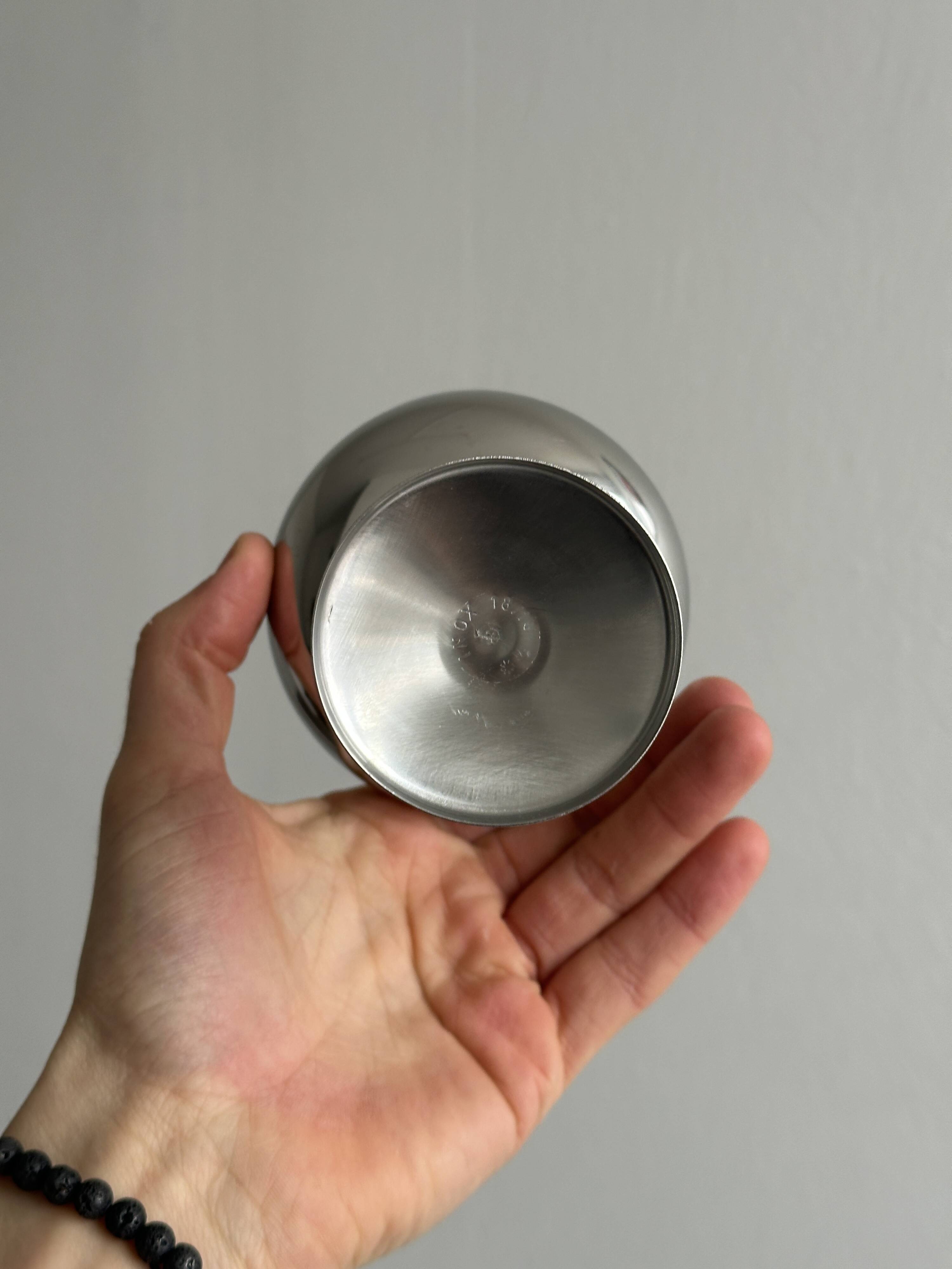 6 stainless steel footed bowls, Letang Remy style