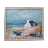 Tableau paysage breton signé nedelec