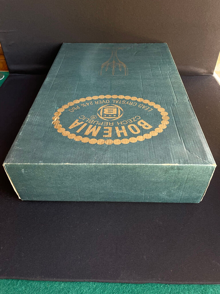 Bohemia - glasses on foot (6) - Modern mid-century - Lead crystal 24% Pbo