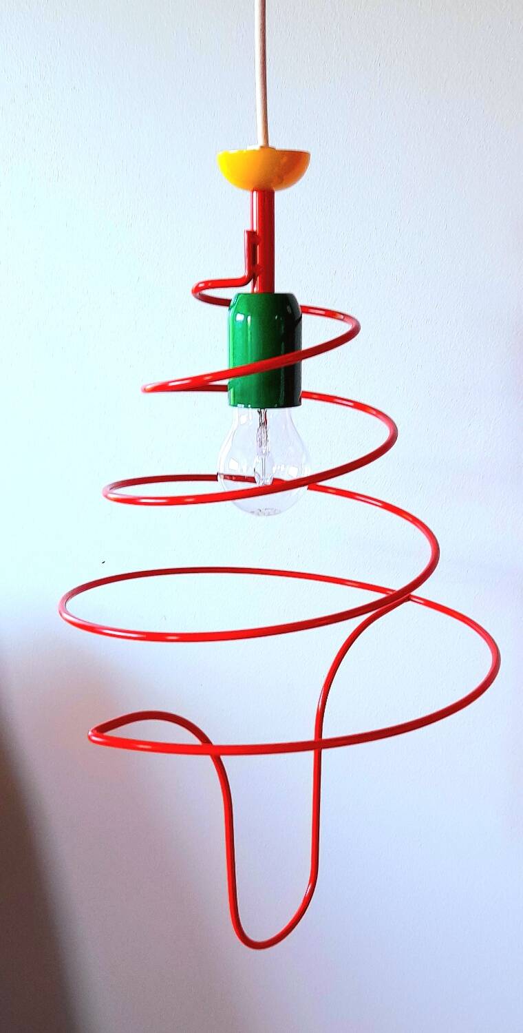 Spiral suspension, Memphis, 80s.