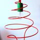 Spiral suspension, Memphis, 80s.