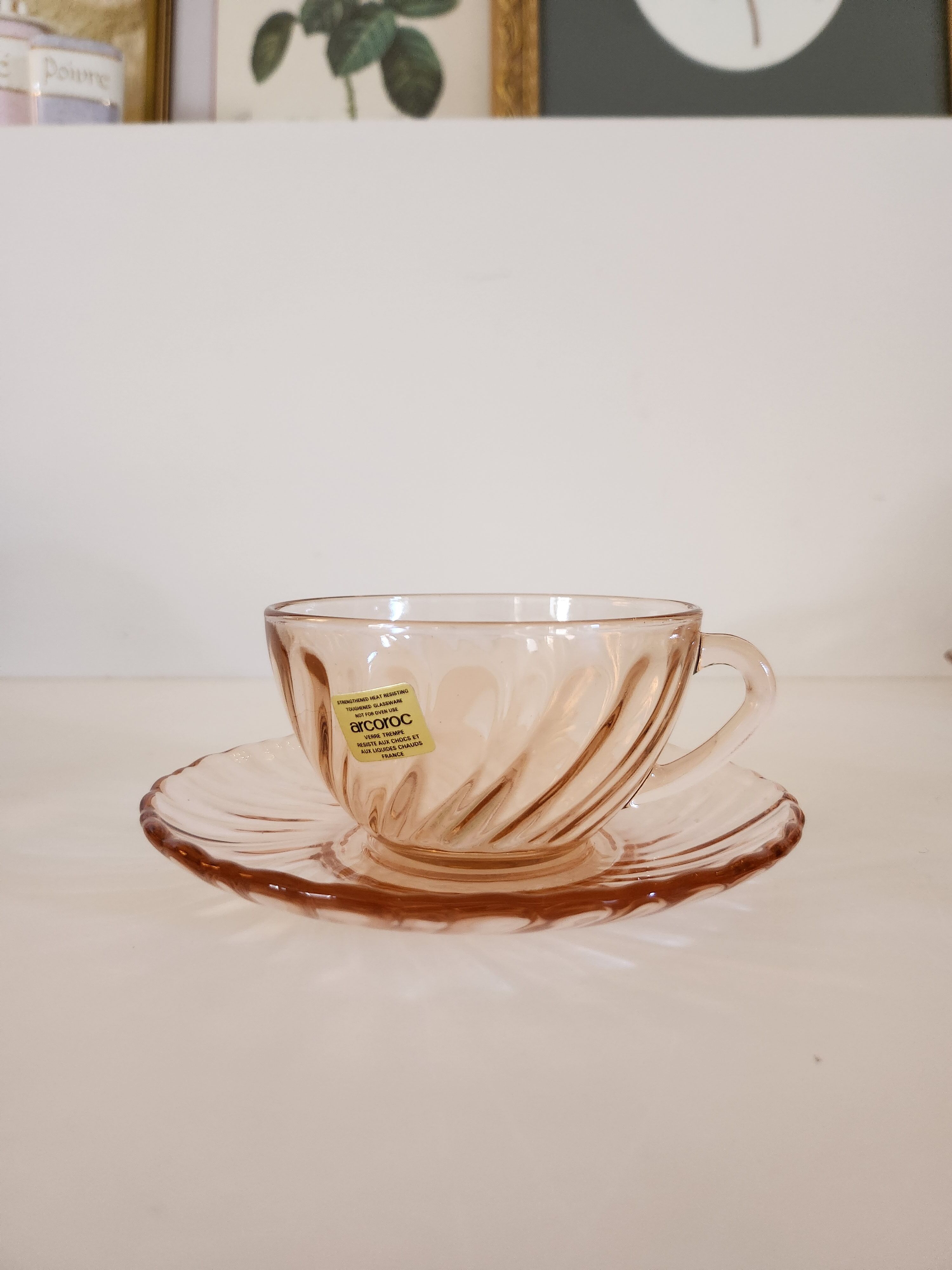Set 6 cups and new rosaline saucers