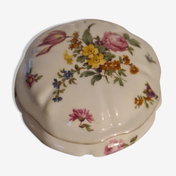 Limoge porcelain box décor Fleuri