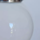 Suspension boule en opaline blanche 1930