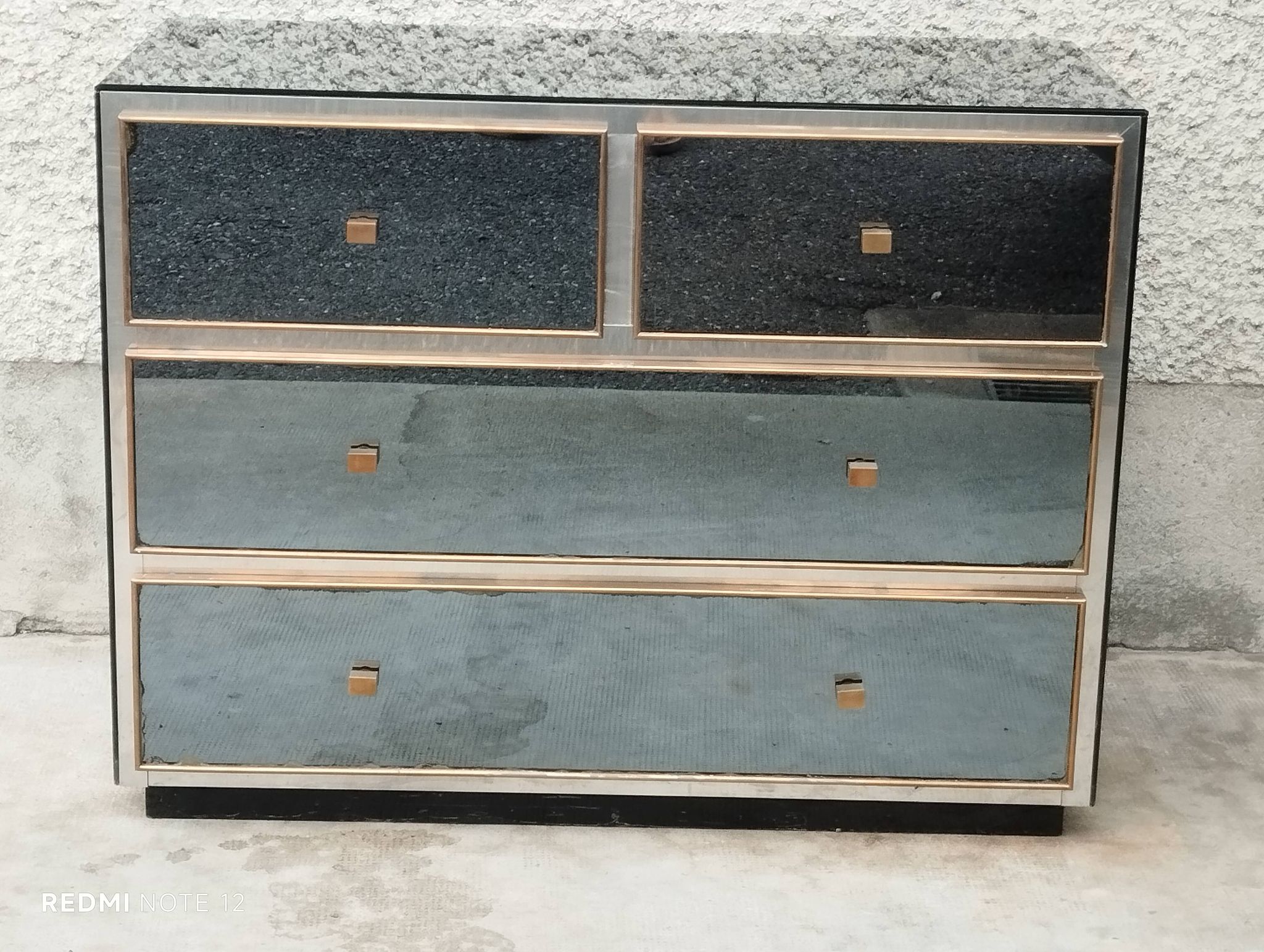 Commode design Michel Pigneres miroirs