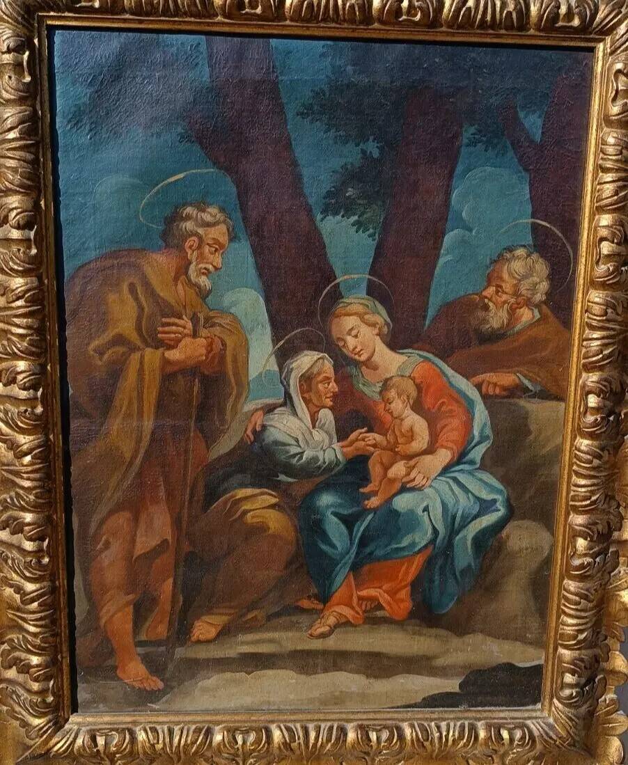 Antique Oil Painting on Canvas - Italian School 18