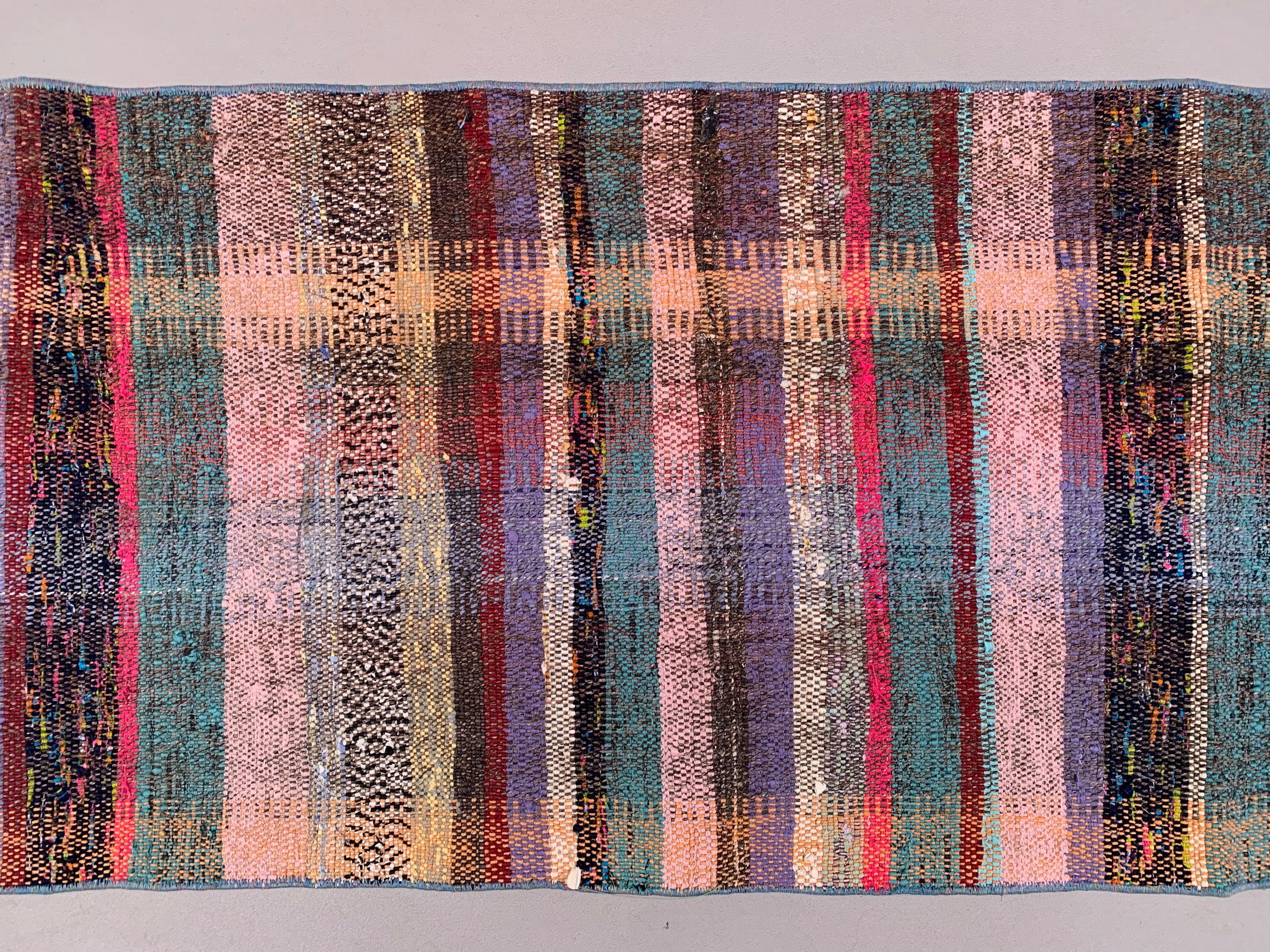 Old Turkish narrow Kilim Runner 336x50 cm shabby chic, vintage kelim