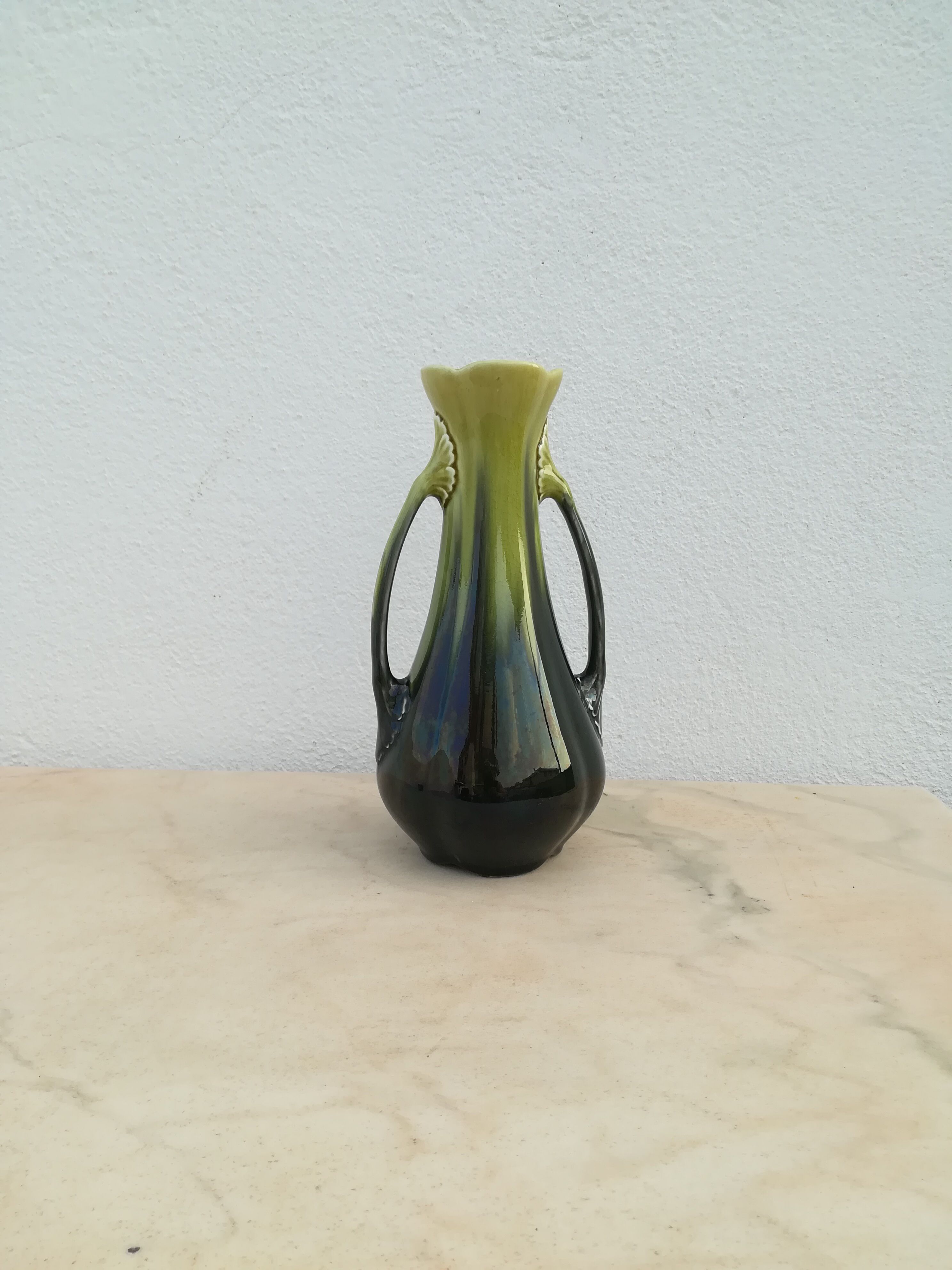 Art nouveau Orchies earthenware vase
