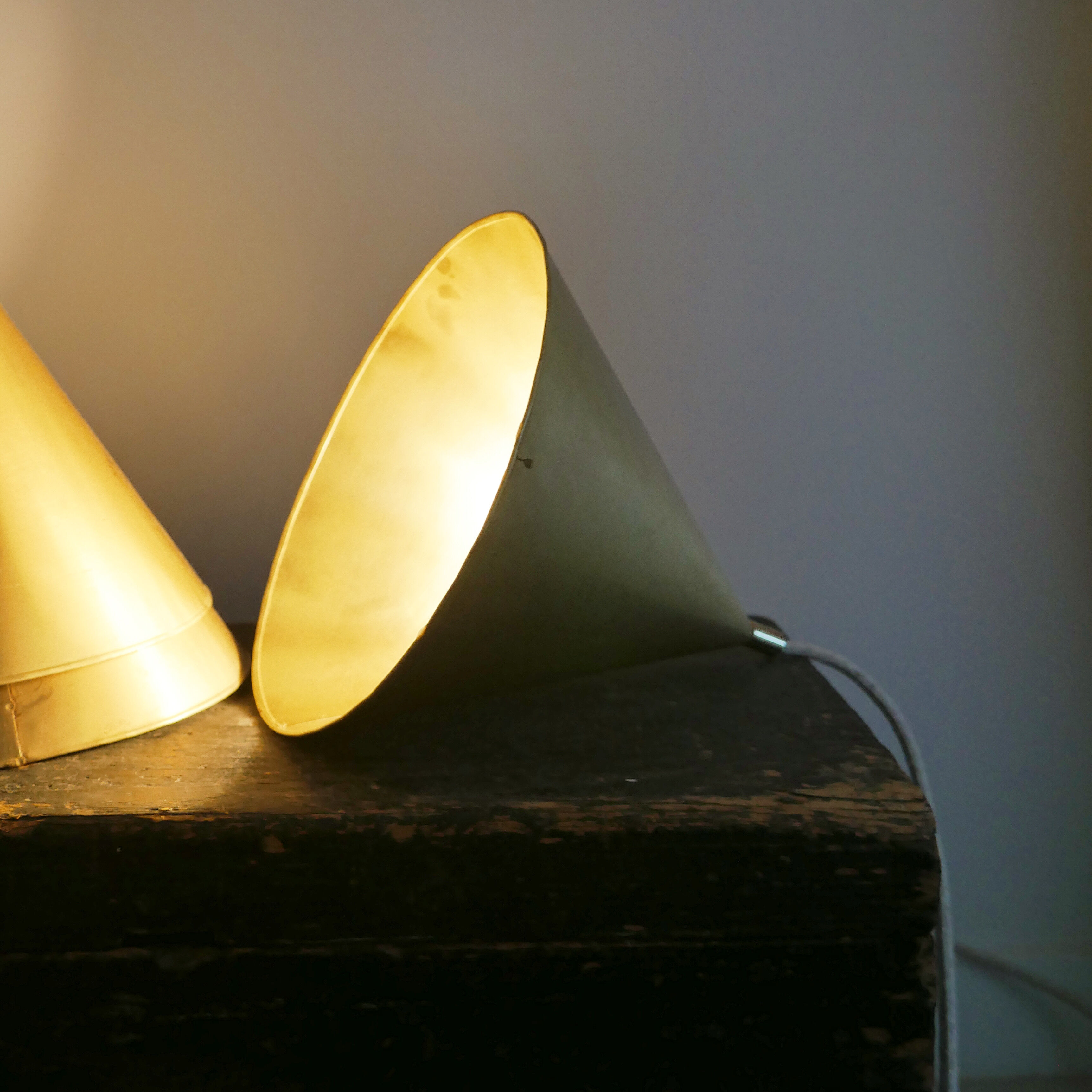 Brass portable lamp