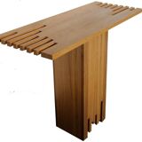 Modernist wooden console table, Italy