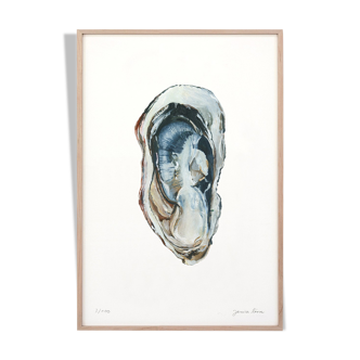 "Sacha" the oyster, art print 20/30cm