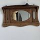 Small wall mirror in organic old Indonesian teak 75x45.