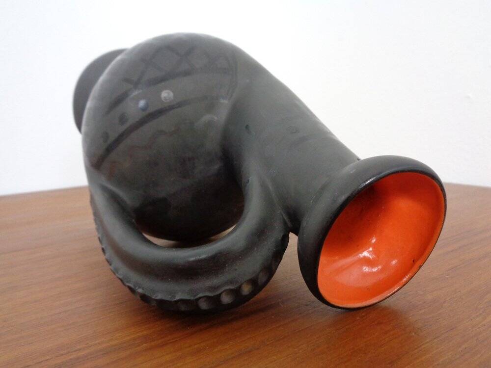 Studio Ceramic Rooster Carafe from Coperativa Oltul Miercurea-Ciuc, Romania, 1970s