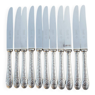 Set of 11 dessert or entremets knives Villeroy by Christofle