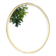 Vintage oval mirror with brass border - EDIL