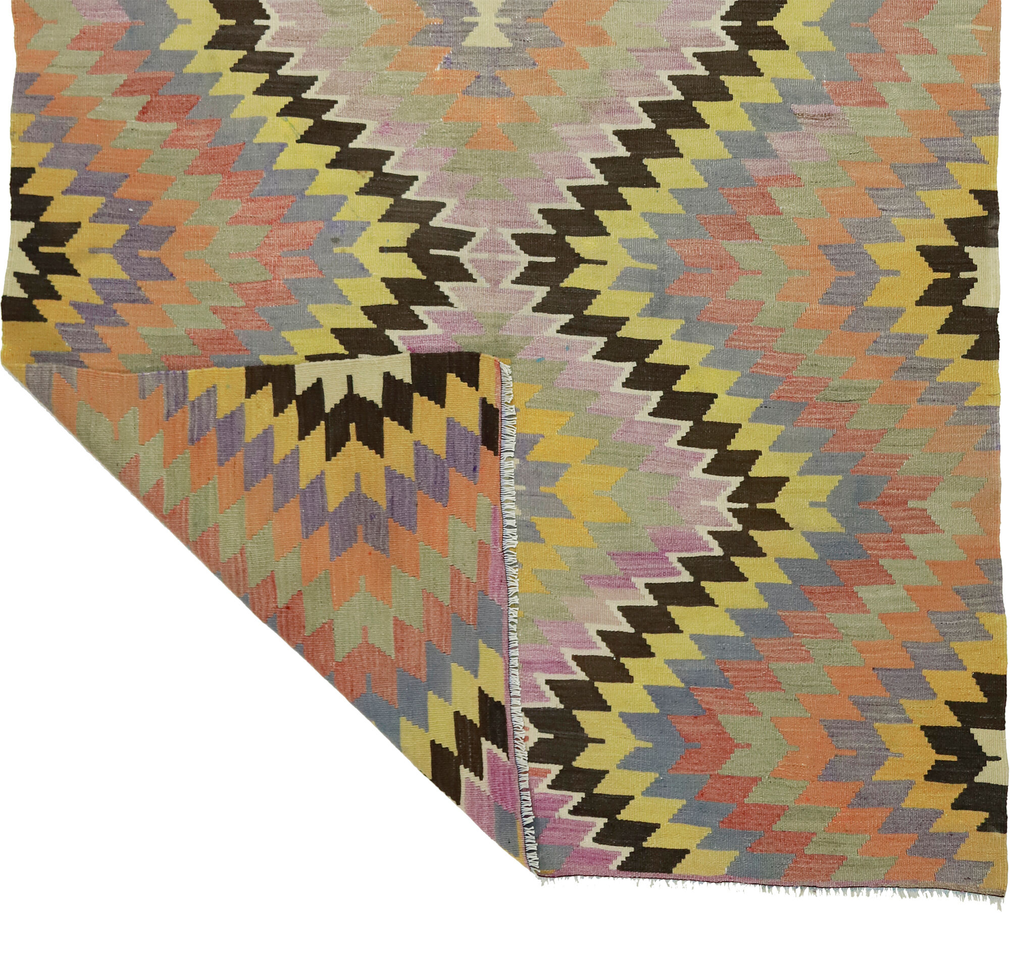 Anatolian handmade kilim rug 263 cm x 174 cm