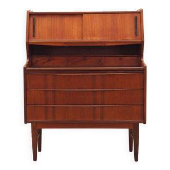 Teak secretary, Danish design, 1970s, production: Denmark