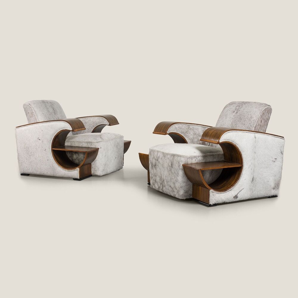 Pair of Art Deco armchairs
