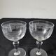 Verres à vin en cristal Baccarat Pompadour