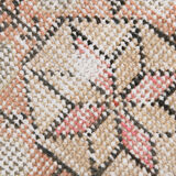 4x7 Red and Beige Turkish Vintage Rug