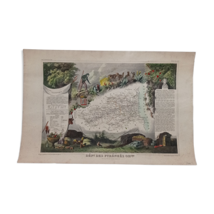 Carte ancienne Pyrénées