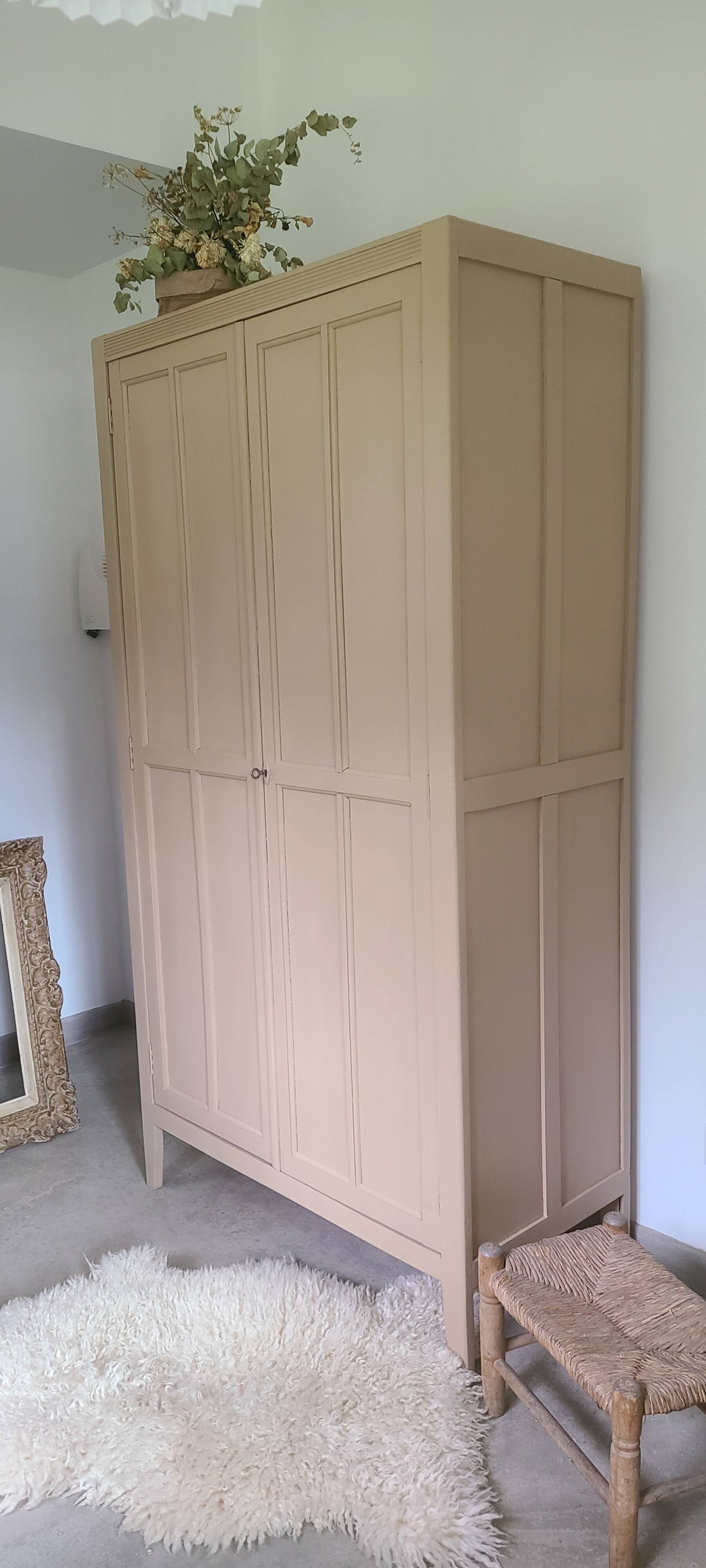 Old vintage Parisian wardrobe