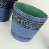 Set of 3 plant pots ceramano pergamon hanns welling 1950s 1960s