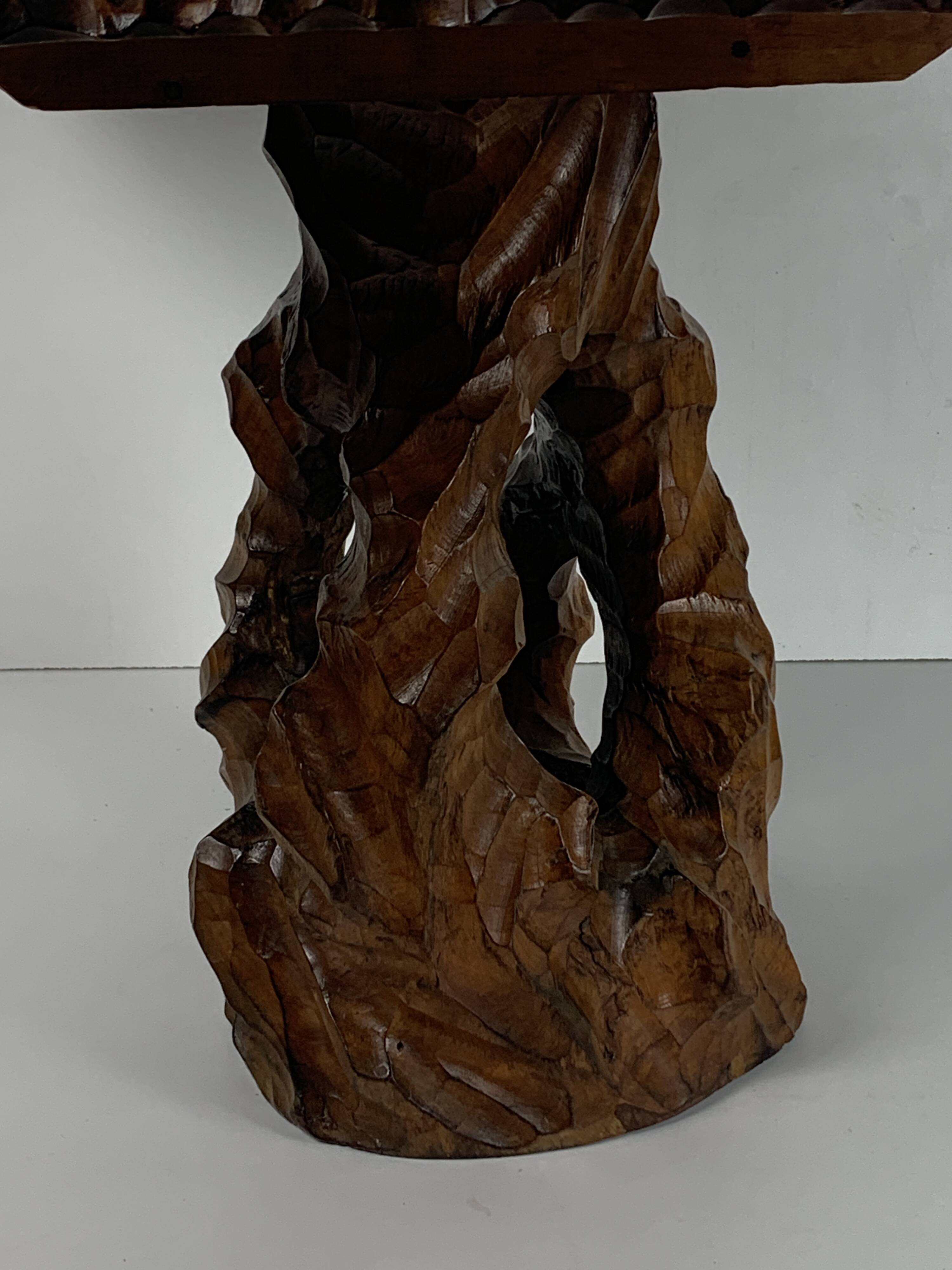 Biomorphic brutalist organic side table, Dutch 1960s