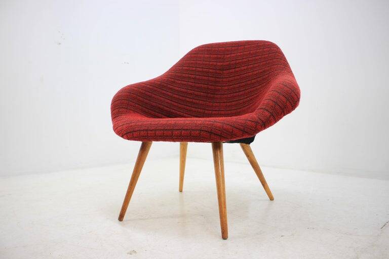 Set of three fiberglass armchairs by František Jirák, 1970s