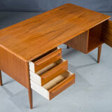 Mid-Century Danish Modern Desk Teak by Svend Madsen for Falster, 1970s