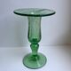 Biot bubble glass candle holder signed green years 60-70
