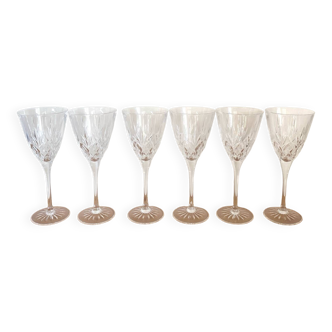 Grand verres à eau thomas webb - cristal - modèle roméo - vintage