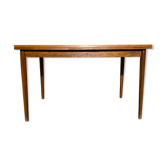 Vintage teak square extendable  dining table designed and manufactured by lübke,  1960s