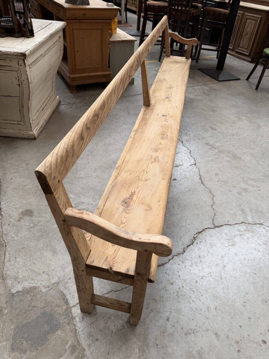 Pair of benches with backs from the early 20th century.