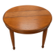Oval table with its extension.